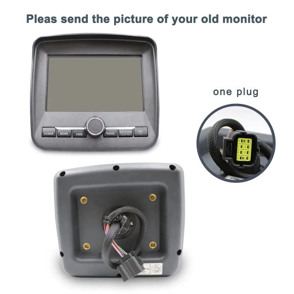 21Q6-30104_1 21Q6-30104 21Q6-30400 Hyundai Excavator Monitor Gauge Cluster for R-9 R220LC-9S