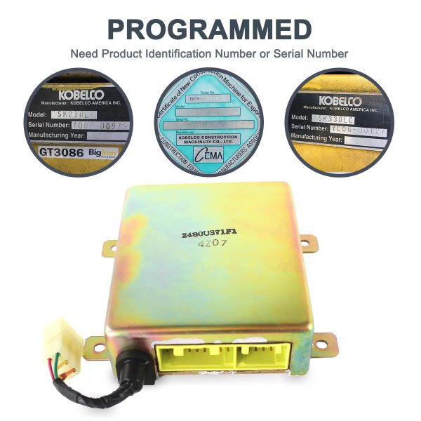 2480U371F1_1 SK200LC-3 Mark III Kobelco Excavator Controller Panel CPU 2480U371F1