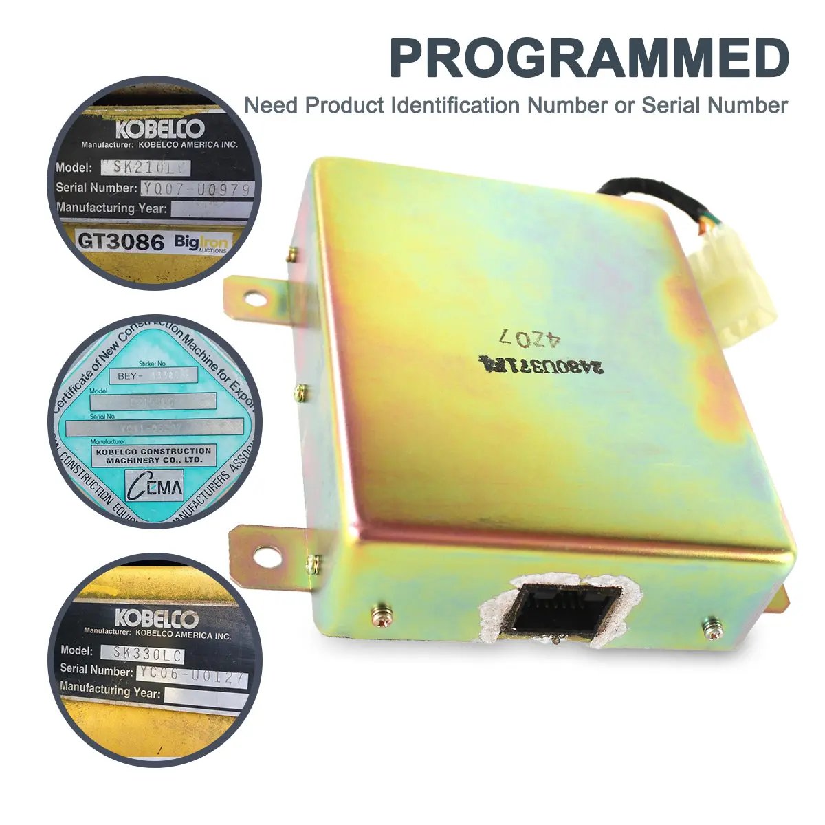 2480U371F4_4 2480U371F4 Kobelco Excavator SK150 SK200 SK210 SK330 CPU Control Panel