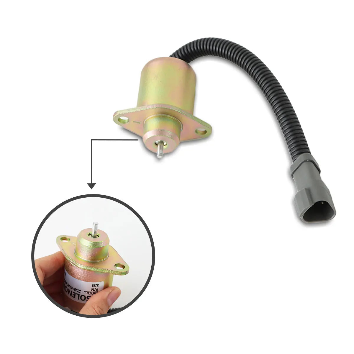 2848A278 Engine Stop Solenoid Valve for Perkins Hyster UB704 Engine