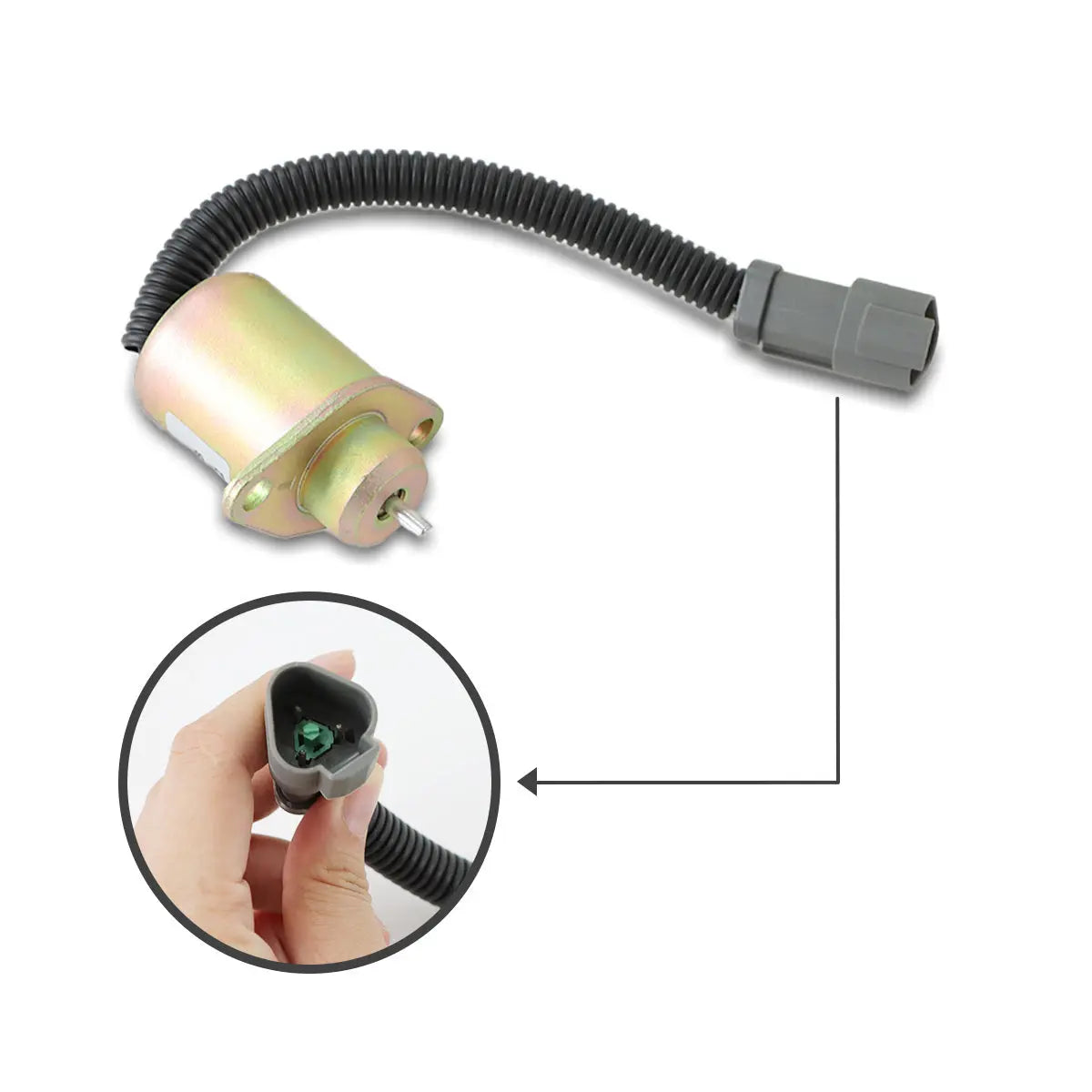 2848A278 Engine Stop Solenoid Valve for Perkins Hyster UB704 Engine