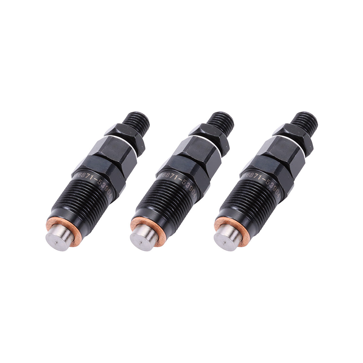 3PCS Fuel Injector 16871-53904 for Kubota Engine D902 D722 Z482 Tractor RTV900 BX1870 BX2360