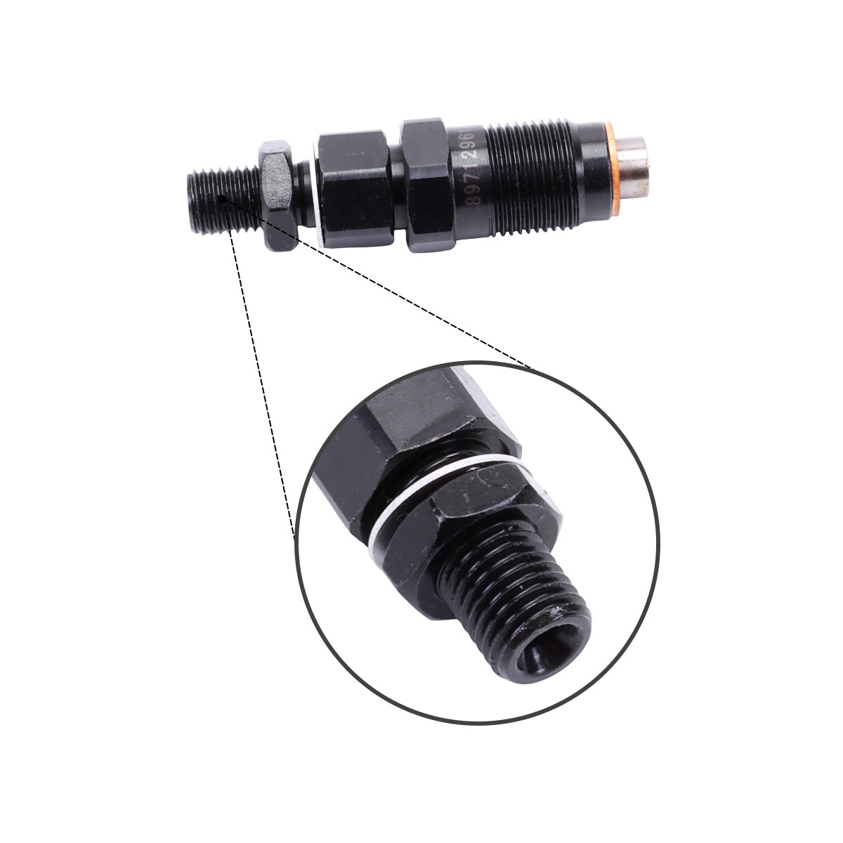 4PCS Fuel Injector 8971296140 for Isuzu 4LE1 4LE2 Engine