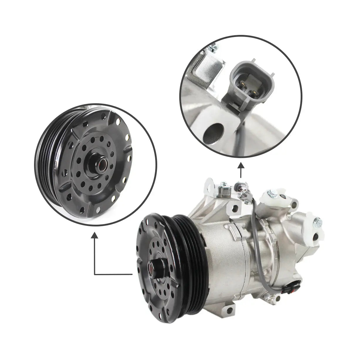 4PK-Air-Conditioning-Compressor-88310-52551-for-Toyota-Yaris-1.3_03 SINOCMP® 4PK A/C Air Compressor 88310-52551 88310-52320 For Toyota yaris Vitz Sienta Scion XA