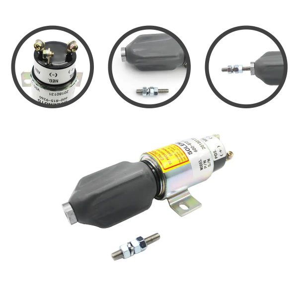 600-815-9260-Solenoid-Valv-Assembly-for-Komatsu-PC138US-2_04 Stop Solenoid 600-815-9260 6008159260 for Komatsu PC128US-2 PC138US-2 WA100-5 WA150-5 WA320-5 WA80-3