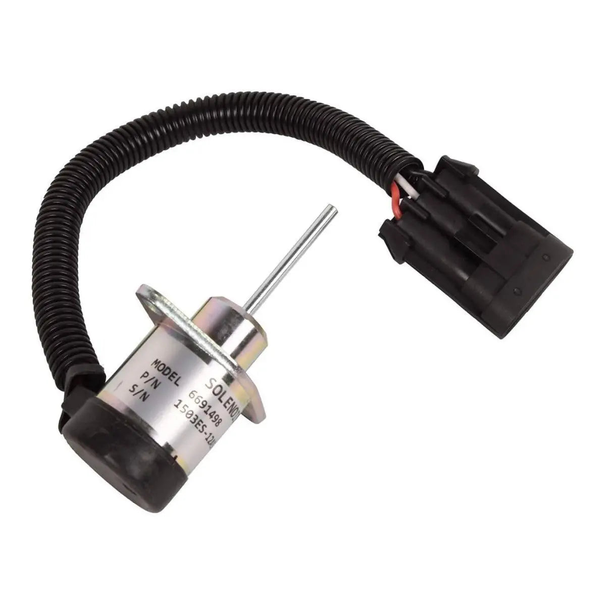 6691498 1503ES-12A5UC4S 1G925-60011 12V Shut Off Solenoid Stop Shutdown Solenoid for Bobcat S185 Skid Steer Kubota Engine
