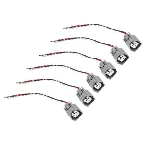 6PCS Sensor Harness Plug Connector 3 Lines for Kobelco SK200-6 Excavator