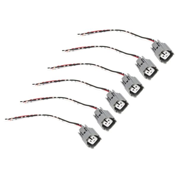 6PCS Sensor Harness Plug Connector 3 Lines for Kobelco SK200-6 Excavator