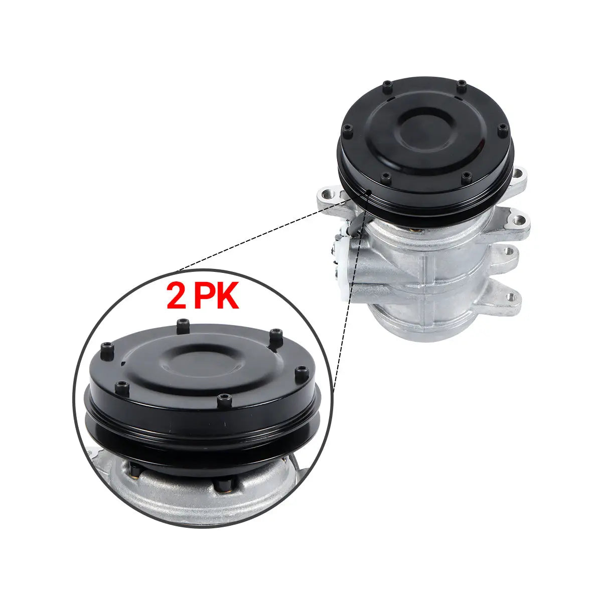 A/C Compressor 1PK 12V SE503051 for John Deere Excavator 690C 690D 690ELC