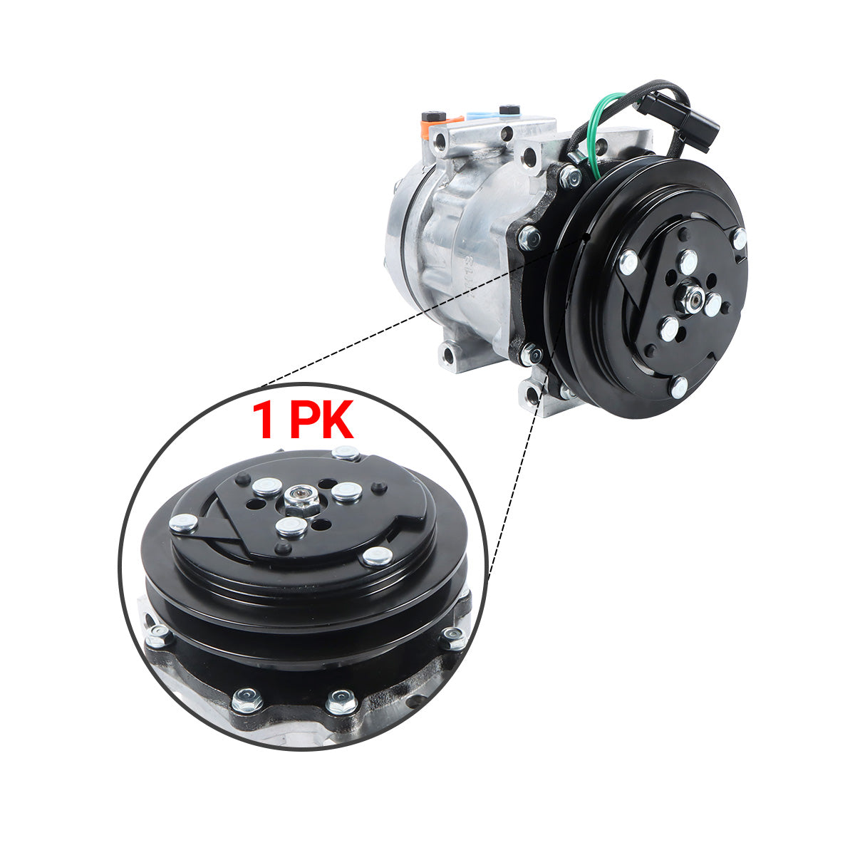 A/C Compressor 1PK 24V 229-8994 2298994 for Caterpillar CAT 308C 314C 321C Excavator