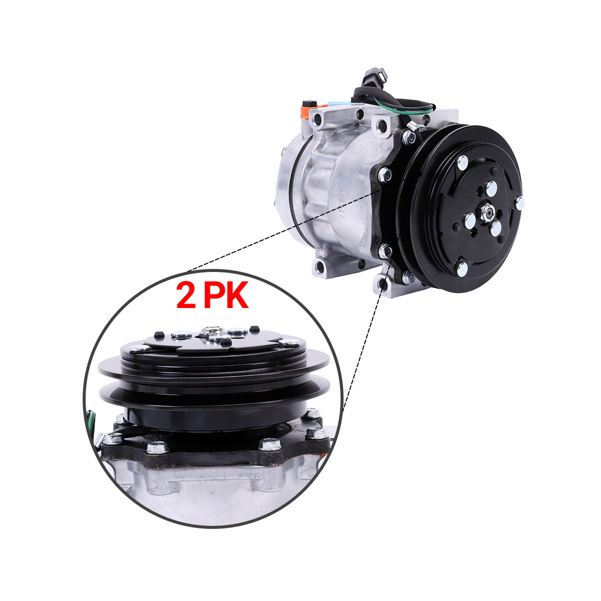 A/C Compressor 1PK 24V 259-7245 CA2597245 189-2746 for Carterpillar CAT 308D 314DCR