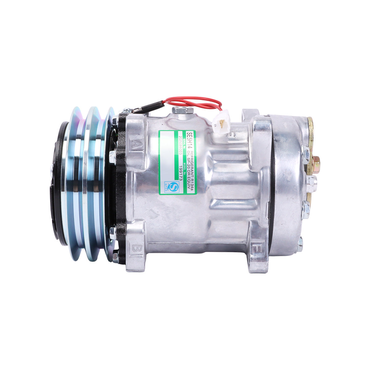 A/C Compressor 2PK 12V 3712528M2 3782613M2 for Massey Ferguson 375 383 Tractor