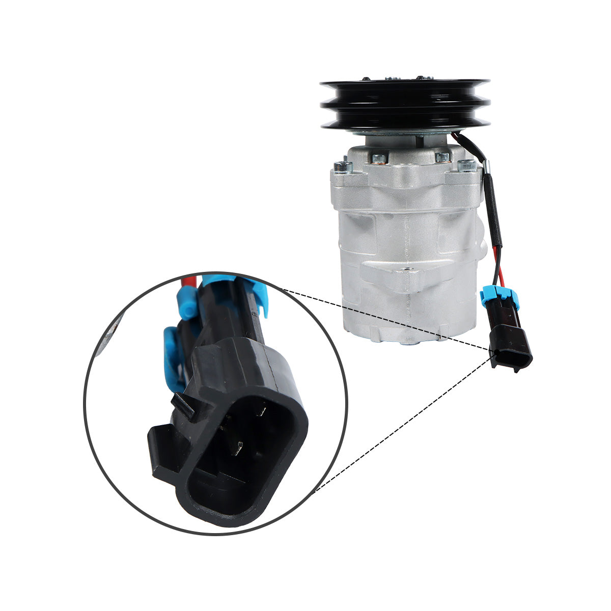 A-C-Compressor-2PK-12V-6733655-for-Bobcat-S150-S160-S175-S185-S205-Skid-Steer-Loader_03 A/C Compressor 2PK 12V 6733655 for Bobcat S150 S160 S175 S185 S205 Skid Steer Loader