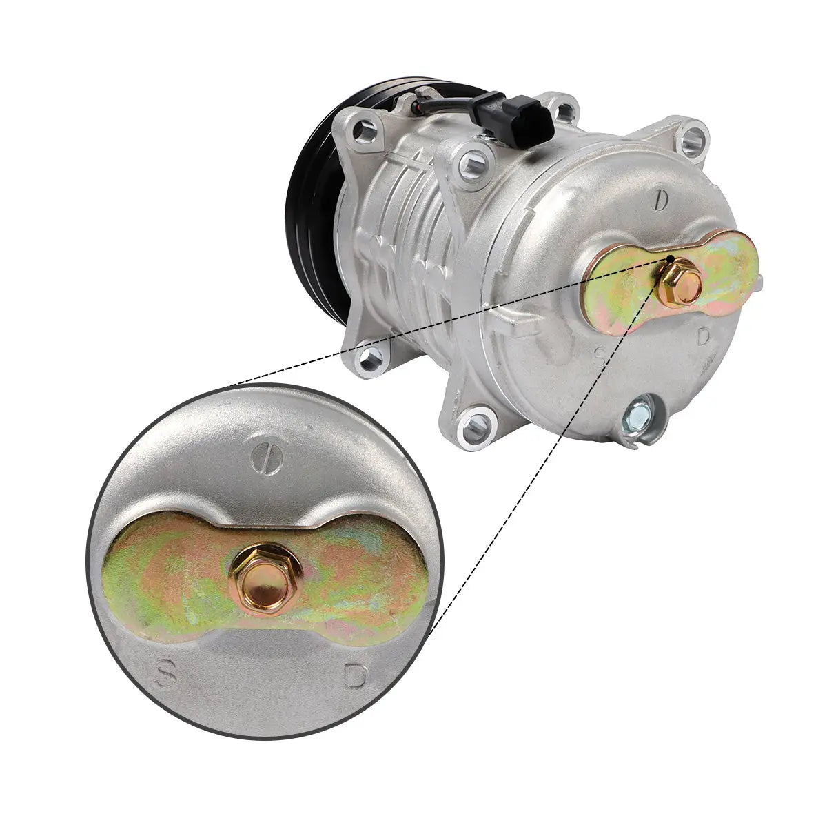 A/C Compressor 276-9875 for Caterpillar CAT 287C 277C 297C 239D 262C 226D 232D