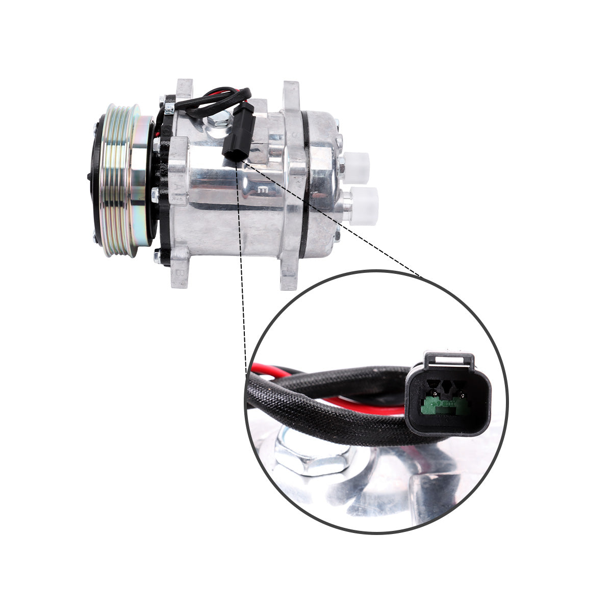 AC-Compressor-4PK-12V-QP5H11-1812-for-Bobcat-Loader-T550-T595-T630-T650-S595-S550_03 A/C Compressor 4PK 12V QP5H11-1812 for Bobcat Loader T550 T595 T630 T650 S595 S550