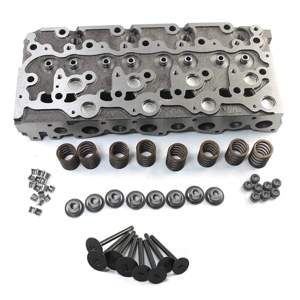 For Kubota V2203 V2203E Complete Cylinder Head+Full Gasket Kit Fits Bobcat Loader 753 763 773