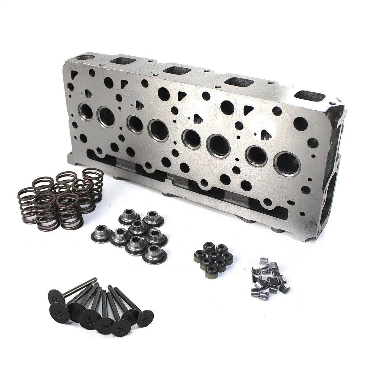 For Kubota V2203 V2203E Complete Cylinder Head+Full Gasket Kit Fits Bobcat Loader 753 763 773
