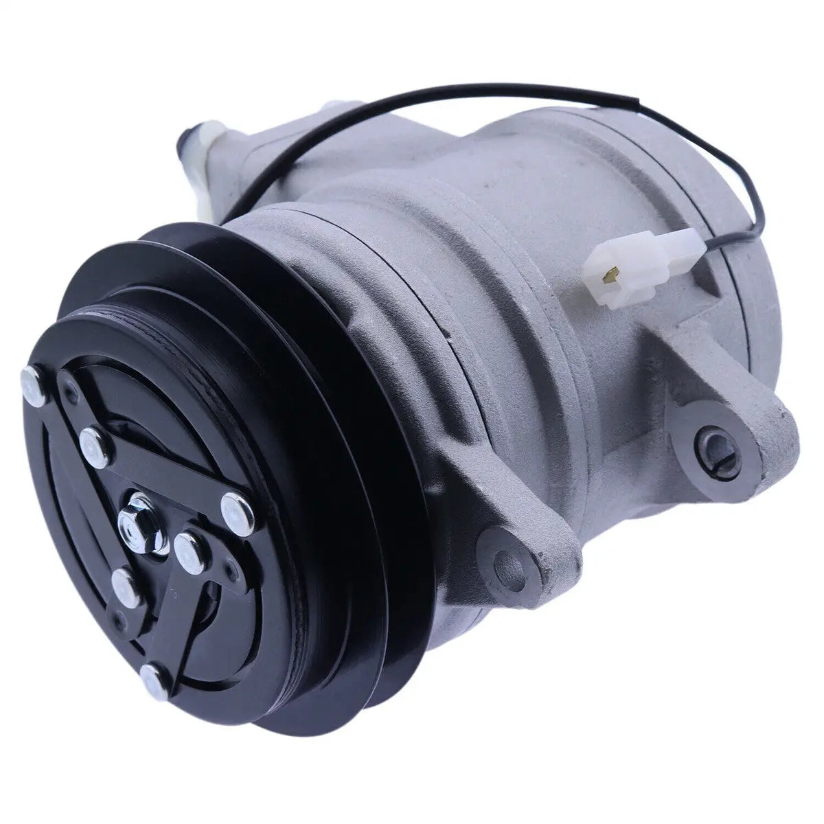 Delphi SP10 A/C Compressor with Single Groove 12 Volt Clutch for Mahindra Tractor 4510 5010 2538 6010 6110