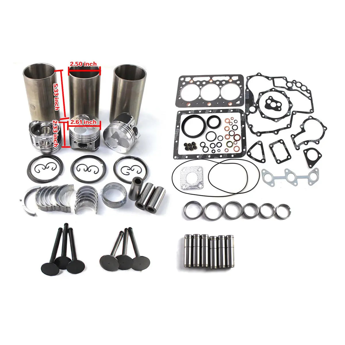 Engine-Overhaul-Rebuild-Kit-for-Kubota-Tractor-Forklift-D722E-D722-D722EBH_01 SINOCMP® D722 D722EBH D722E Engine Overhaul Rebuild Kit for Kubota Tractor Forklift Parts