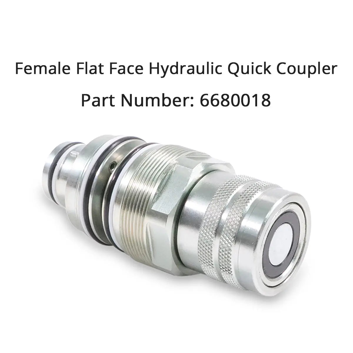 Male & Female Flat Face Coupler Kit 6679837 6680018 for Bobcat 753 763 773 863 864 883 A220 A300 A770