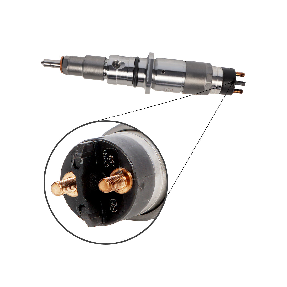 Fuel Injector 0445120250 for Cummins DAF CF65 LF45 LF55 GR165 GR184