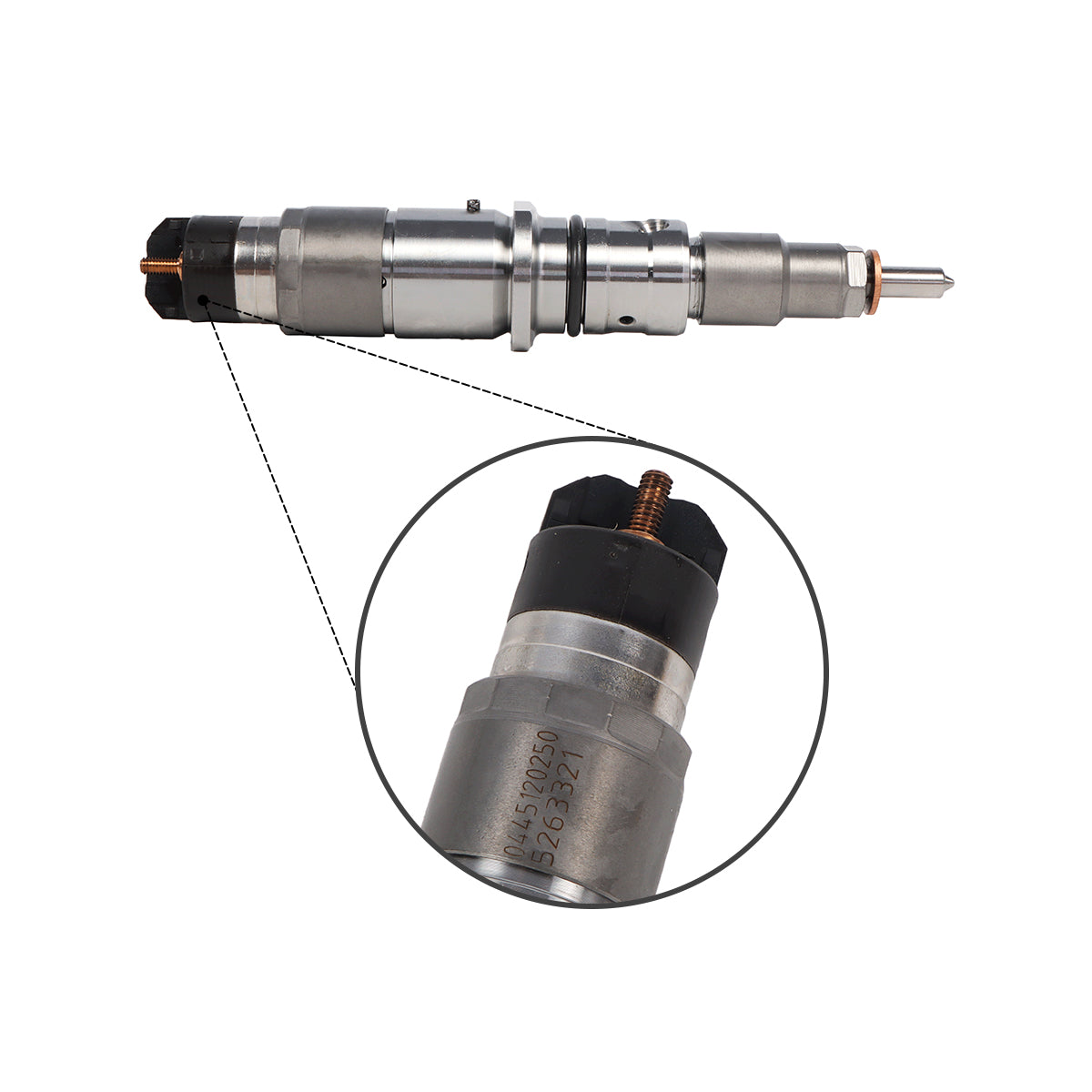Fuel Injector 0445120250 for Cummins DAF CF65 LF45 LF55 GR165 GR184