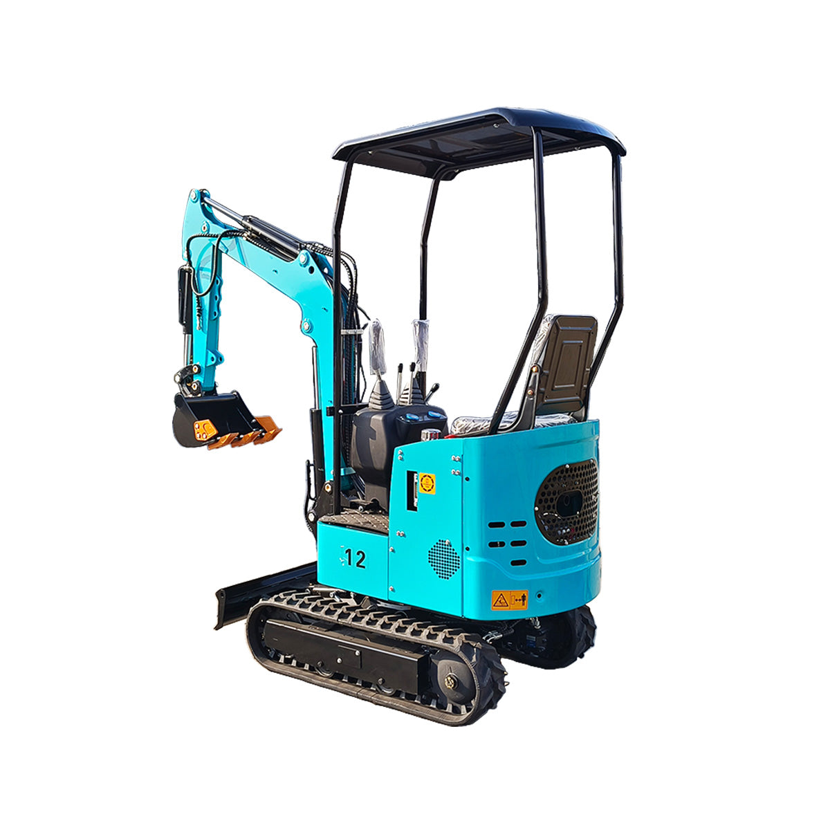 KV12-Mini-Excavator_03 1 Ton KV12 Mini Excavator with Diesel Engine
