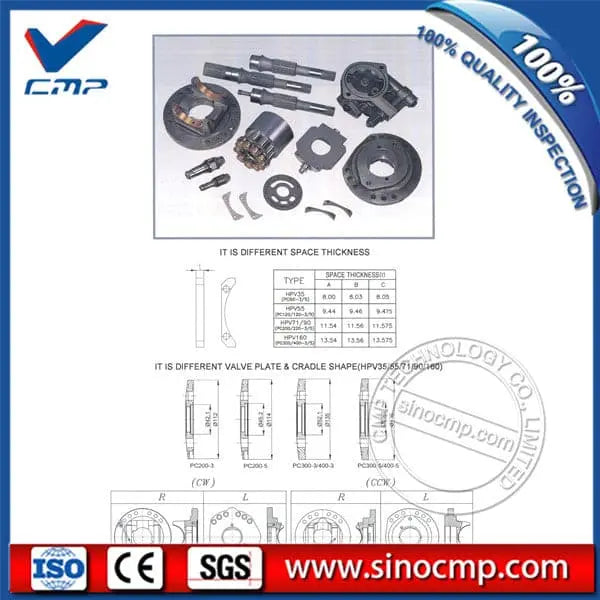 Komatsu-Excavator-HPV-160-Hydraulic-Pump-Spare-Parts-4231_1 HPV160 Hydraulic Pump Spare Parts for Komatsu PC300-3 PC300-5 PC400-3 PC400-5