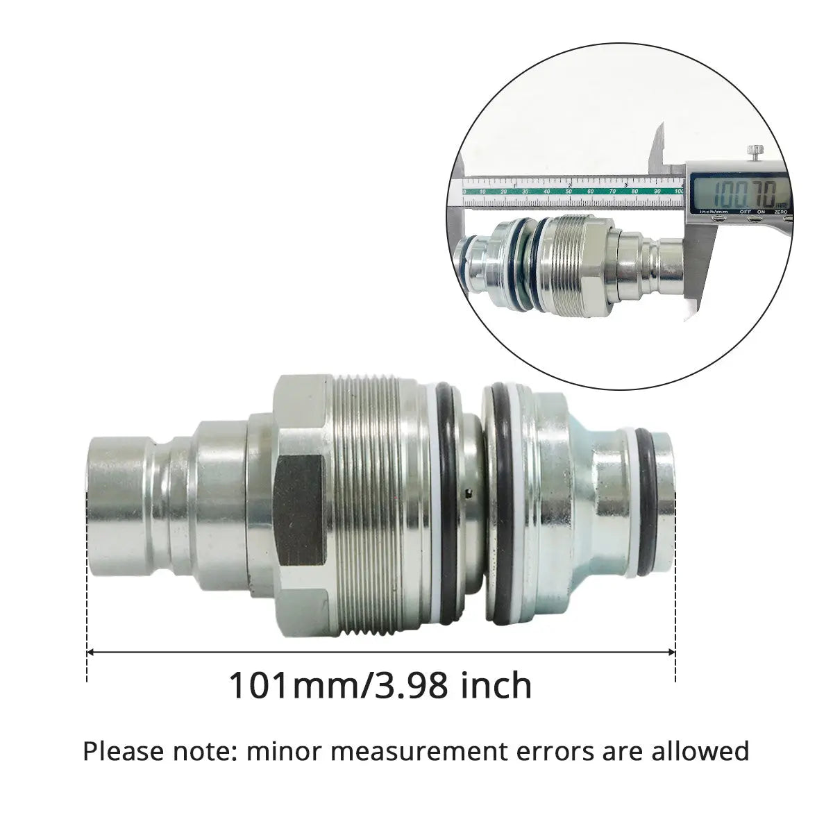 Male & Female Flat Face Coupler Kit 6679837 6680018 for Bobcat 753 763 773 863 864 883 A220 A300 A770
