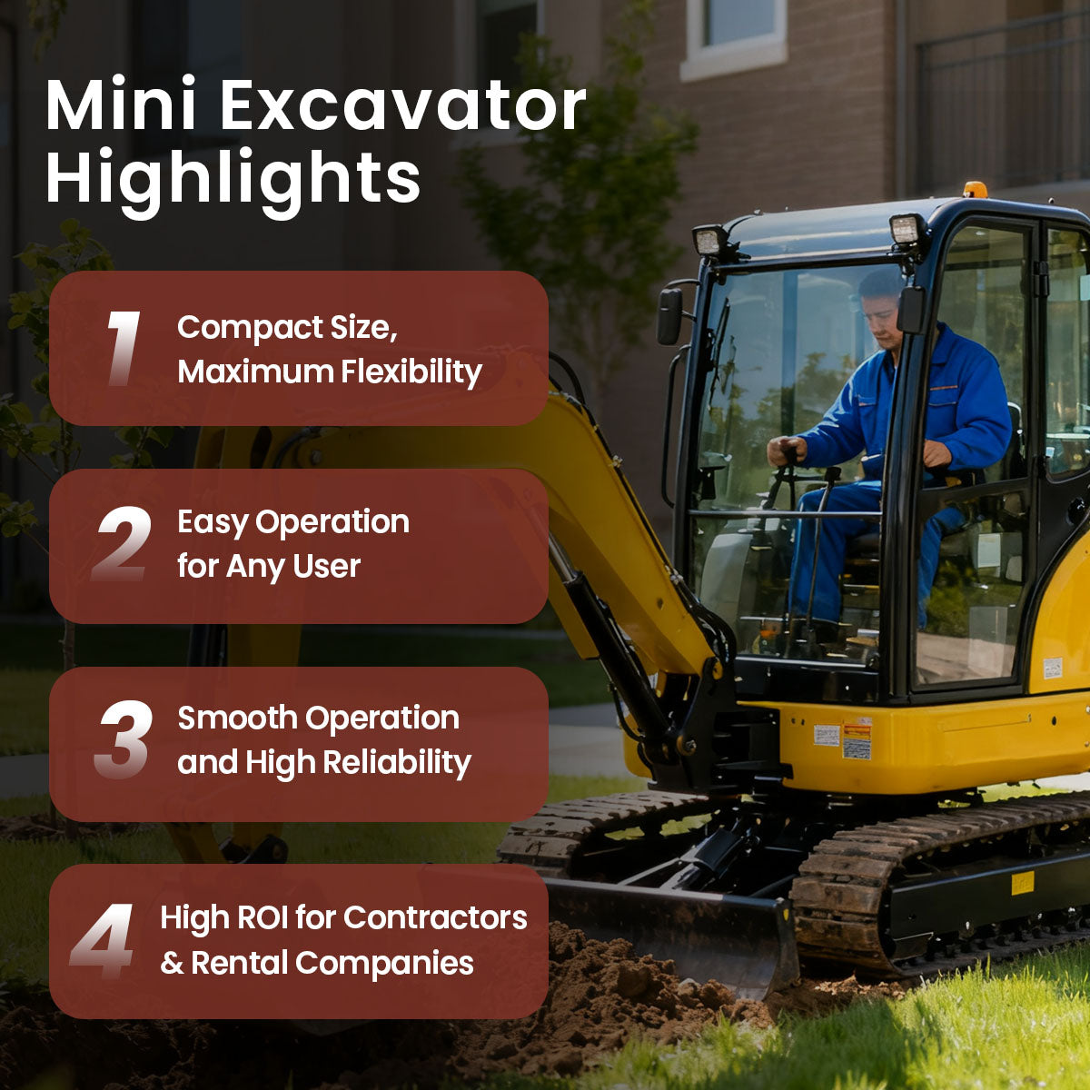 2 Ton KT20 Mini Excavator with Yanmar Diesel Engine