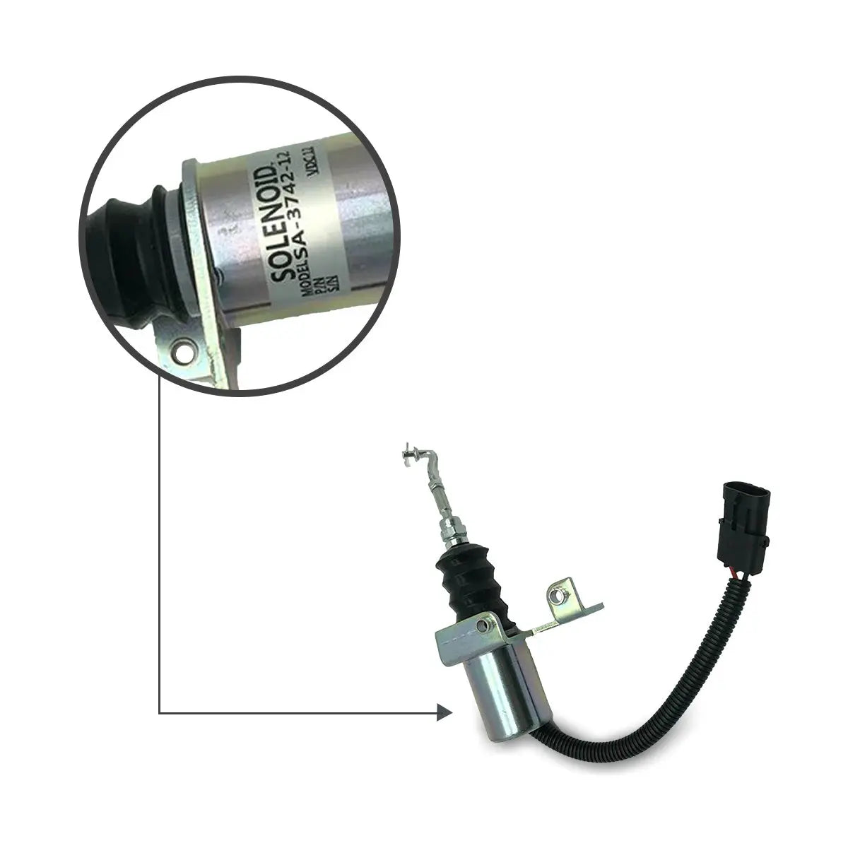 SA-3742-12 3932017 Stop Solenoid Valve for Deutz Bosch