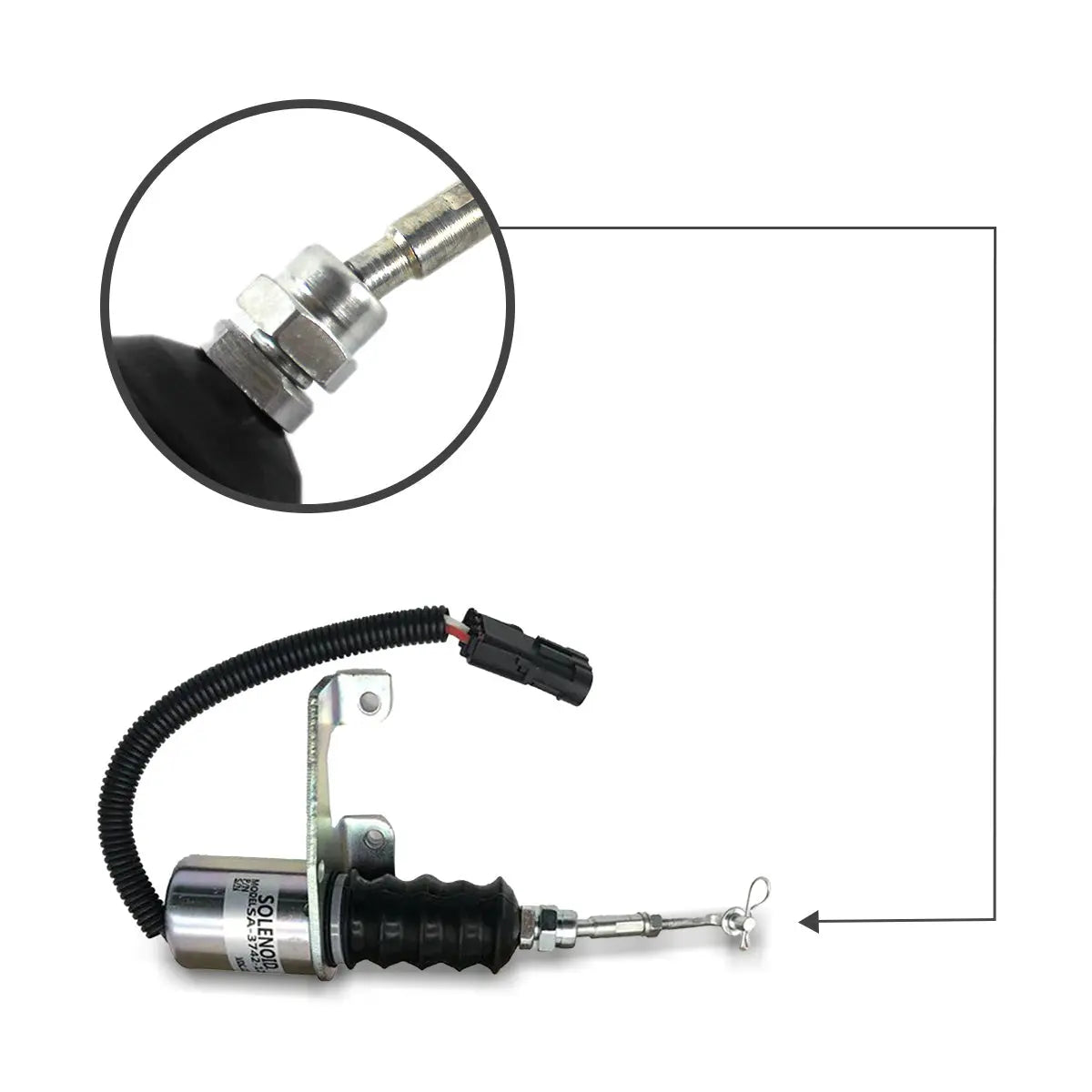 SA-3742-12 3932017 Stop Solenoid Valve for Deutz Bosch