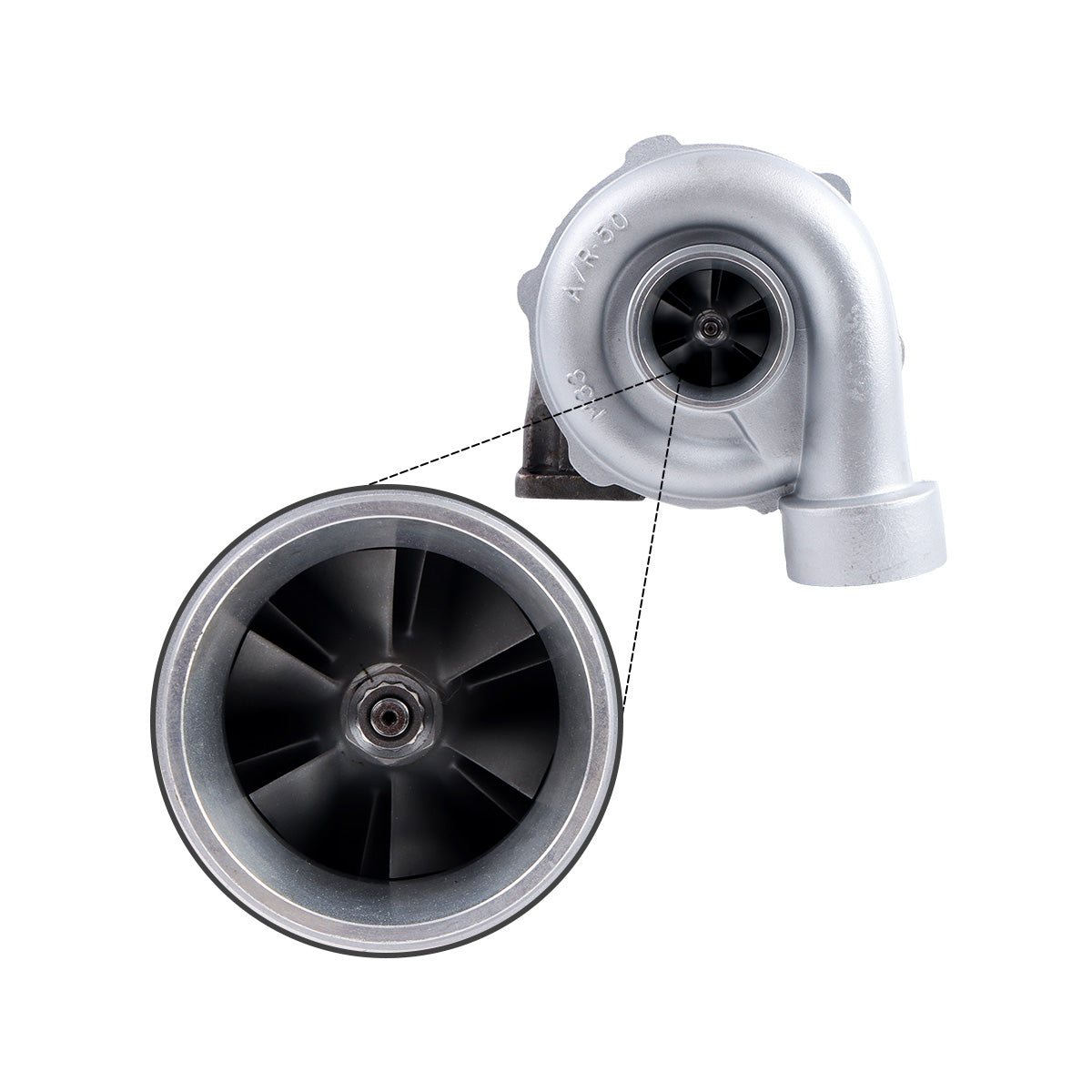Turbo-Turbocharger-466721-0002-for-Daewoo-DH300-5-Excavator-D1146-Engine_02 Turbo Turbocharger 466721-0002 for Daewoo DH300-5 Excavator D1146 Engine