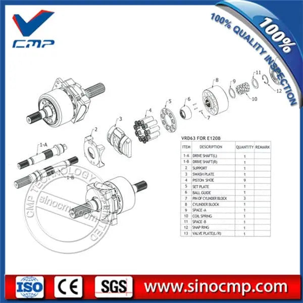 VRD63-Hydraulic-Pump-Main-Pump-Spare-Parts-4247_0 VRD63 Hydraulic Pump Main Pump Spare Parts for CAT E120B