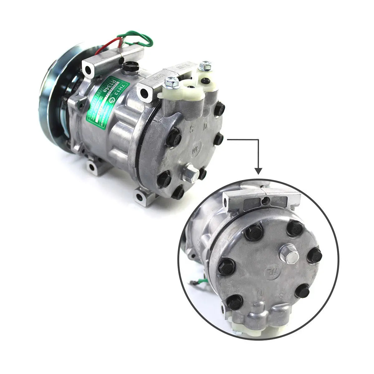 YX91V00001F1-Air-Conditioning-Compressor-for-Kobelco-SK200-8-SK350-8-Excavator_03 YX91V00001F1 Air Conditioning Compressor for Kobelco SK200-8 SK350-8 Excavator
