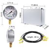 3 Gauges 11 Couplings 3 Test Hoses 1 Aluminum Case 25/40/60Mpa Silver Hydraulic Pressure Test Kit