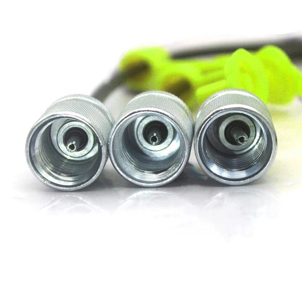 3 Gauges 11 Couplings 3 Test Hoses 1 Aluminum Case 25/40/60Mpa Silver Hydraulic Pressure Test Kit