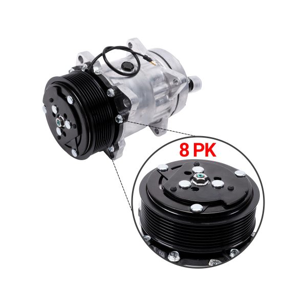 A/C Compressor 8PK 12V 102-1018 for Thermo King Tripac APU Carrier Transicold