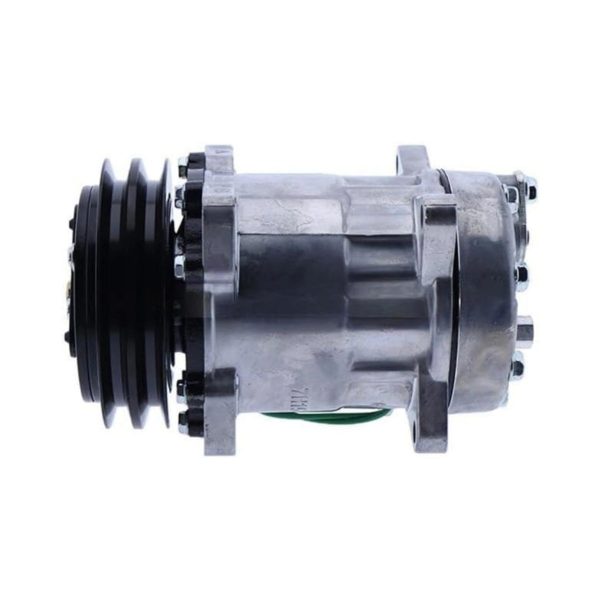 Air Conditioning A/C Compressor VOE15082744 12V 2PK for Volvo Backhoe Loader BL60B BL61B