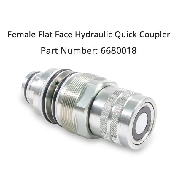 Male & Female Flat Face Coupler Kit 6679837 6680018 for Bobcat 753 763 773 863 864 883 A220 A300 A770