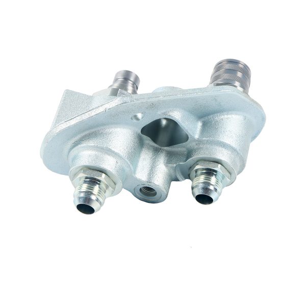 Hydraulic Flat Face Quick Coupler Block Assembly 7246784 for Bobcat Loader TL360 TL470