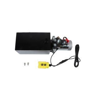 Hydraulic Power Unit 10 Quart Double Acting DC 12V for Car Lifting Dump Trailer