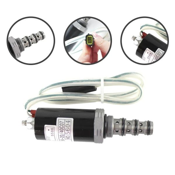KDRDE5KR-20 40C07-203A Solenoid Valve for Kobelco SK60-3 SK200-2