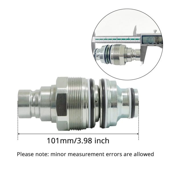 Male & Female Flat Face Coupler Kit 6679837 6680018 for Bobcat 753 763 773 863 864 883 A220 A300 A770
