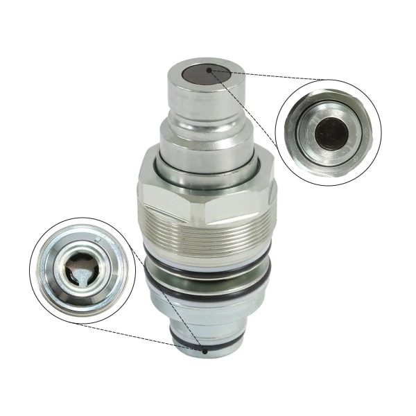 Male & Female Flat Face Coupler Kit 6679837 6680018 for Bobcat 753 763 773 863 864 883 A220 A300 A770