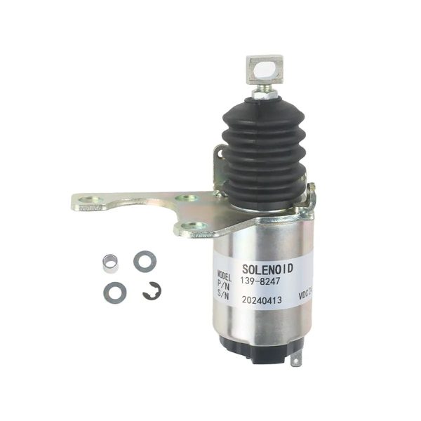 Shut Off Solenoid 139-8247 for CAT Engine C-9 C9 3126E C7 Excavator 305.5 306