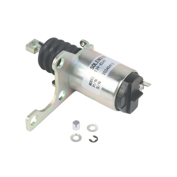 Shut Off Solenoid 139-8247 for CAT Engine C-9 C9 3126E C7 Excavator 305.5 306