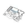V1902 Engine Gasket Kit for Kubota Bobcat Tractor Mower Excavator